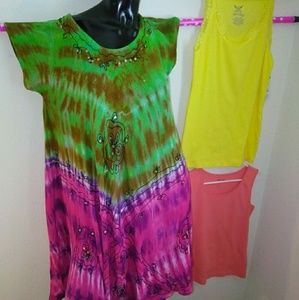 Coloful summer dress and top